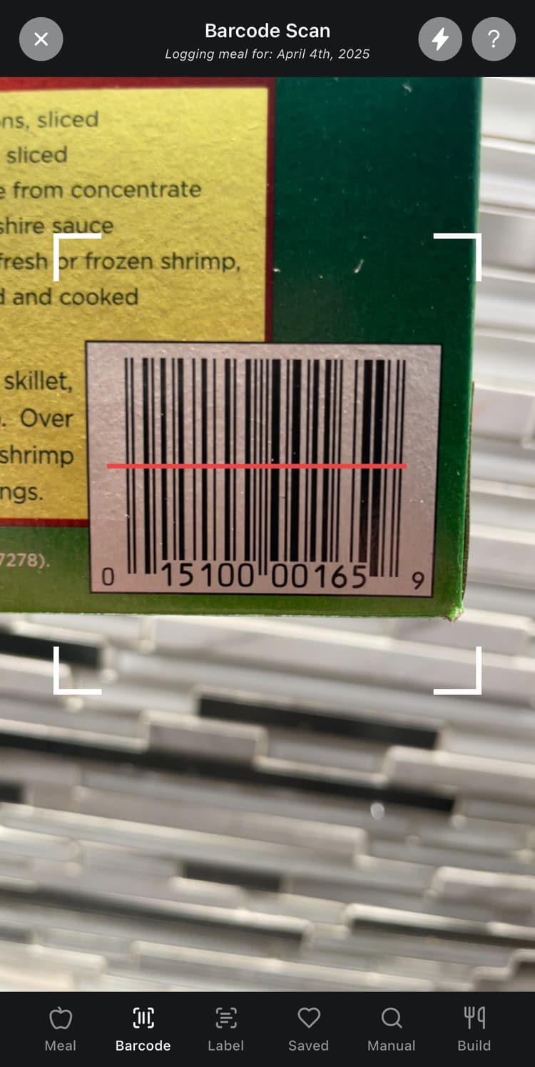 Barcode App Screen