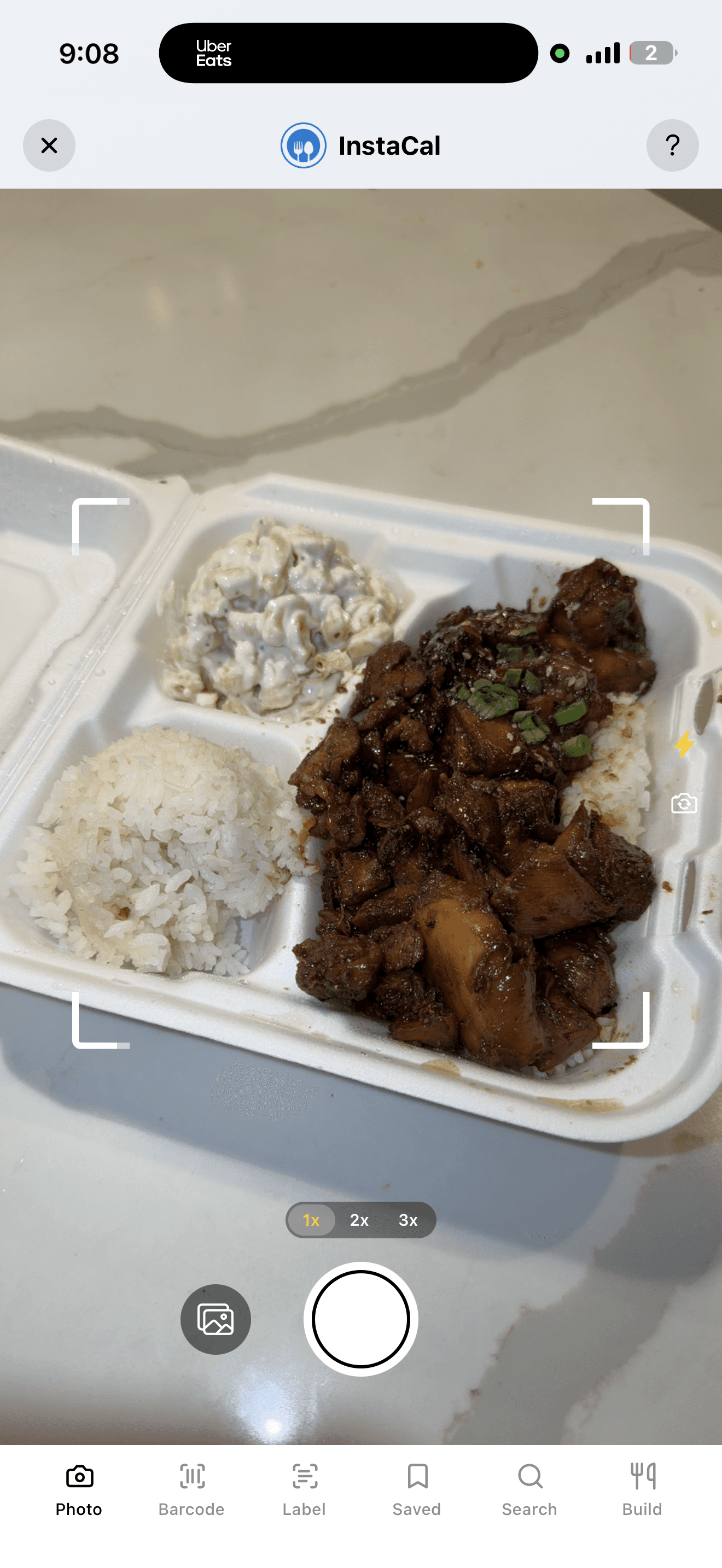 InstaCal Photo Scan feature